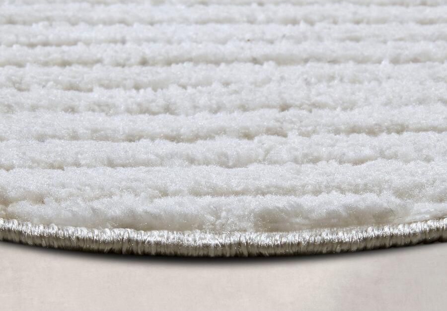 ELLE DECORATION Design-vloerkleed Cosy Panglao ook als rond tapijt verkrijgbaar uni laagpolig hoog-laag structuur modern scandi boho woonkamer - Foto 6