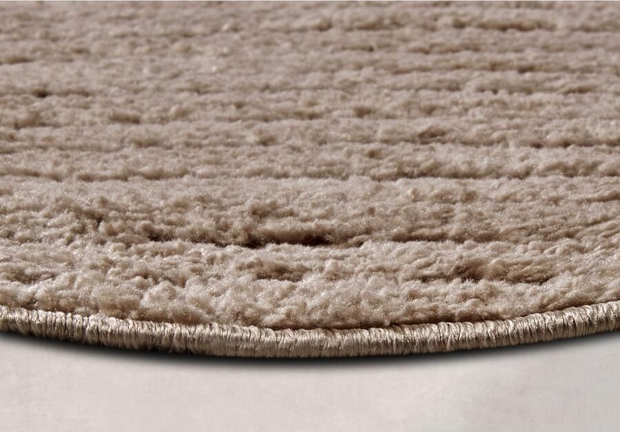 ELLE DECORATION Design-vloerkleed Cosy Panglao ook als rond tapijt verkrijgbaar uni laagpolig hoog-laag structuur modern scandi boho woonkamer - Foto 8