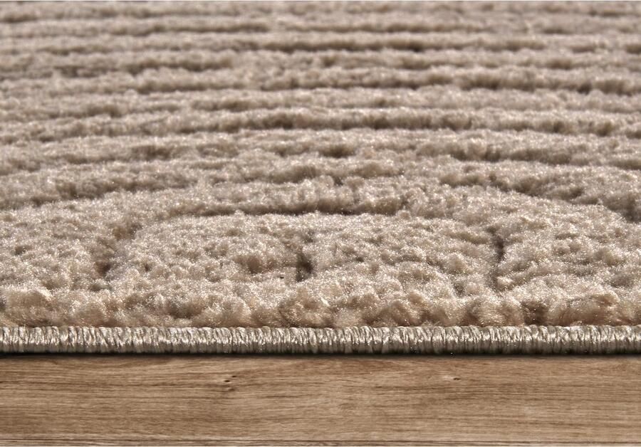 ELLE DECORATION Design-vloerkleed Cosy Panglao ook als rond tapijt verkrijgbaar uni laagpolig hoog-laag structuur modern scandi boho woonkamer - Foto 8