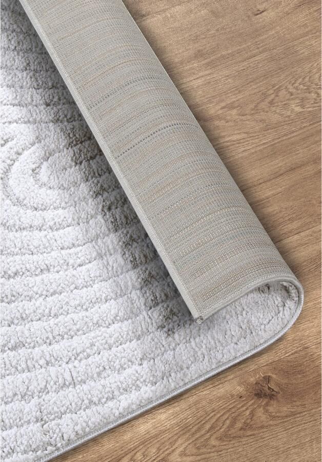 ELLE DECORATION Design-vloerkleed Cosy Panglao ook als rond tapijt verkrijgbaar uni laagpolig hoog-laag structuur modern scandi boho woonkamer - Foto 5