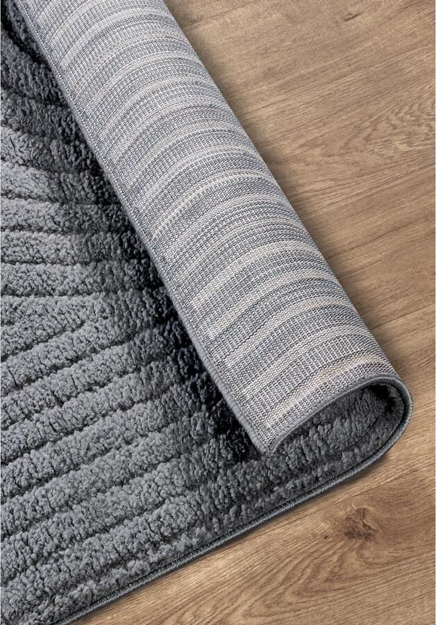 ELLE DECORATION Design-vloerkleed Cosy Panglao ook als rond tapijt verkrijgbaar uni laagpolig hoog-laag structuur modern scandi boho woonkamer - Foto 6