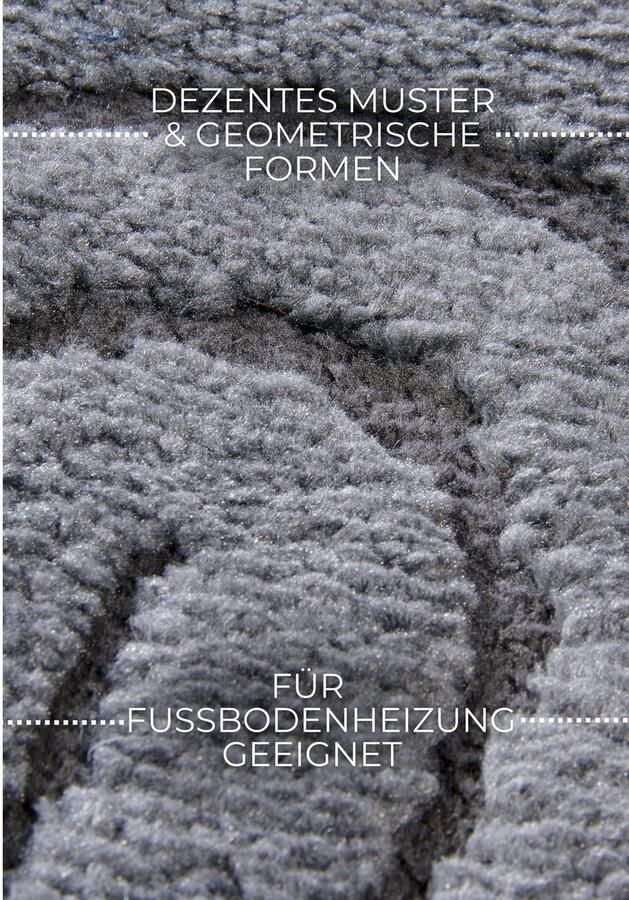 ELLE DECORATION Design-vloerkleed Cosy Panglao ook als rond tapijt verkrijgbaar uni laagpolig hoog-laag structuur modern scandi boho woonkamer - Foto 5