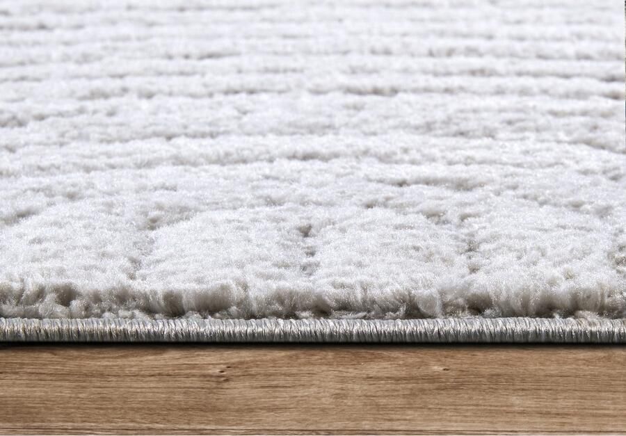 ELLE DECORATION Design-vloerkleed Cosy Panglao ook als rond tapijt verkrijgbaar uni laagpolig hoog-laag structuur modern scandi boho woonkamer - Foto 6