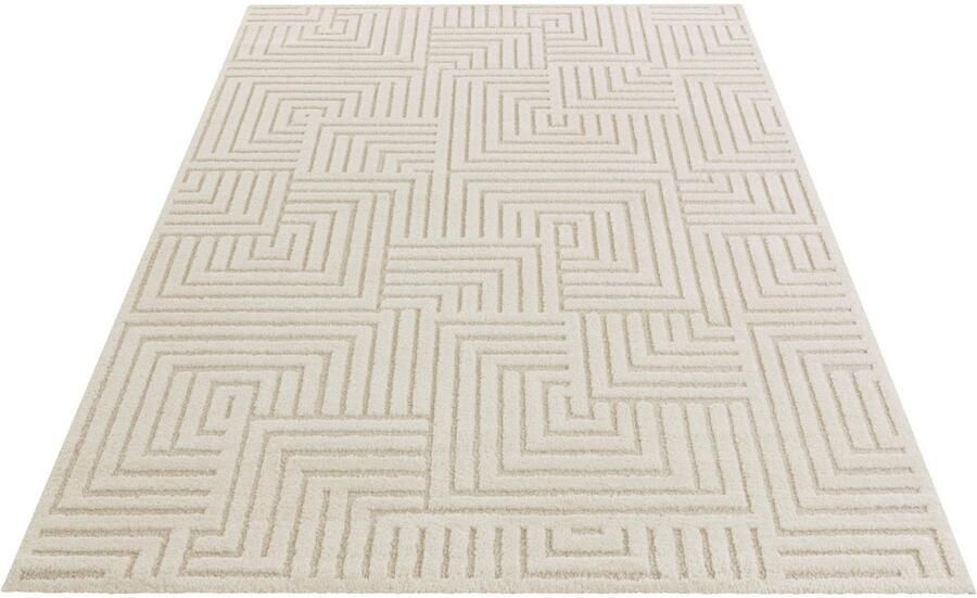 ELLE DECORATION Design-vloerkleed Manipu Zachte korte pool reliëfeffect modern zacht woonkamer - Foto 5