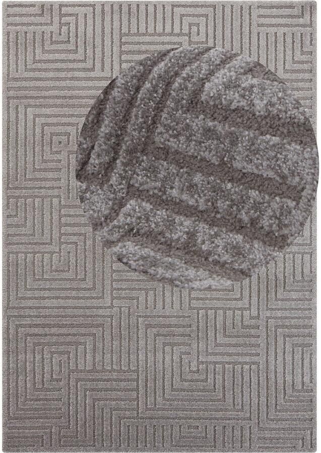 ELLE DECORATION Design-vloerkleed Manipu Zachte korte pool reliëfeffect modern zacht woonkamer - Foto 2