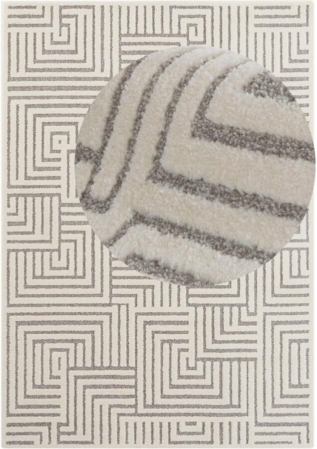 ELLE DECORATION Design-vloerkleed Manipu Zachte korte pool reliëfeffect modern zacht woonkamer - Foto 2