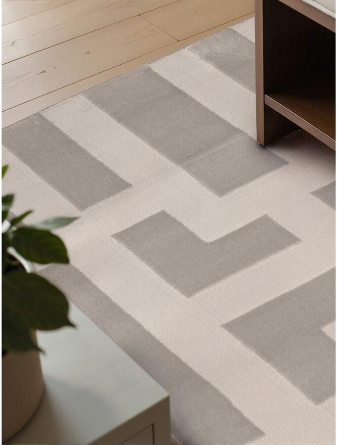 ELLE DECORATION Design-vloerkleed Onyx Woonkamer slaapkamer loper hoog-laag effect gang glans - Foto 4