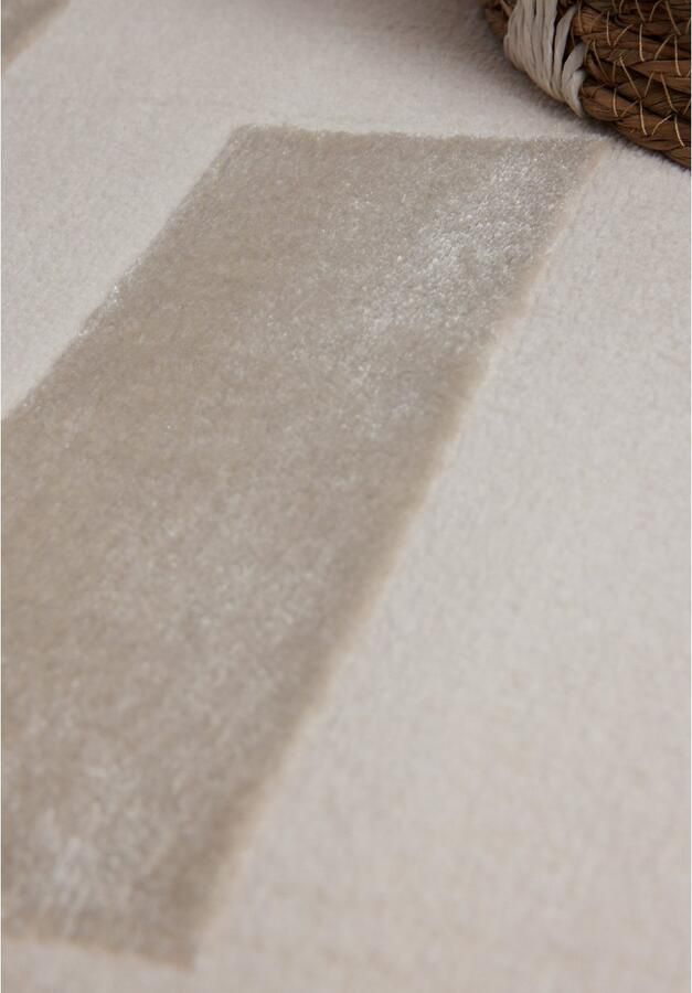 ELLE DECORATION Design-vloerkleed Onyx Woonkamer slaapkamer loper hoog-laag effect gang glans - Foto 8