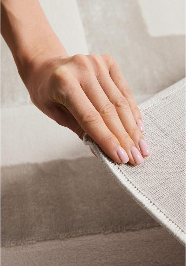 ELLE DECORATION Design-vloerkleed Onyx Woonkamer slaapkamer loper hoog-laag effect gang glans - Foto 6