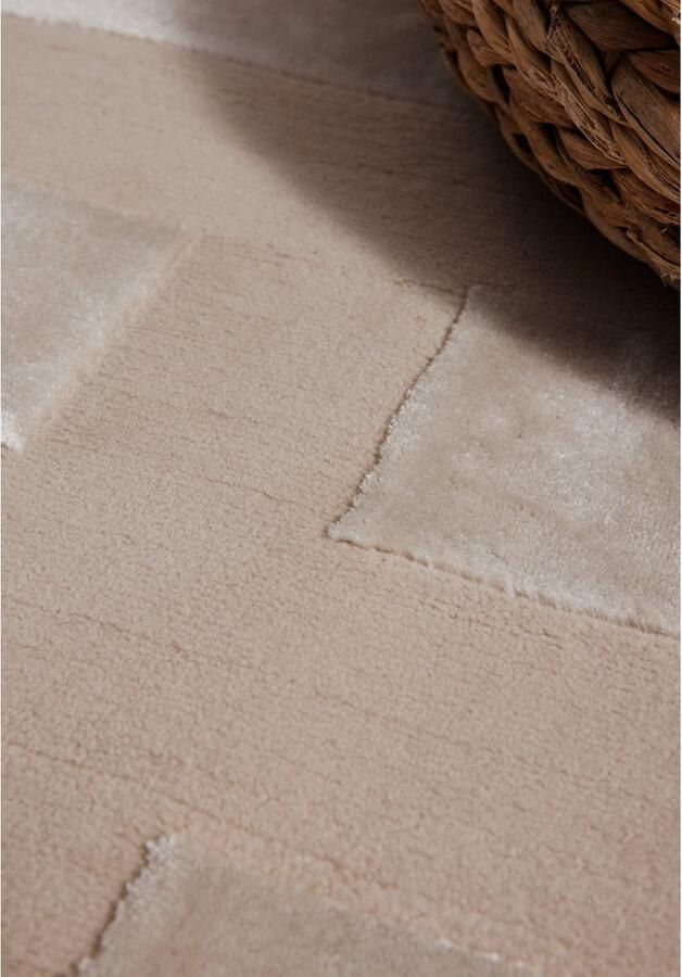 ELLE DECORATION Design-vloerkleed Onyx Woonkamer slaapkamer loper hoog-laag effect gang glans - Foto 6