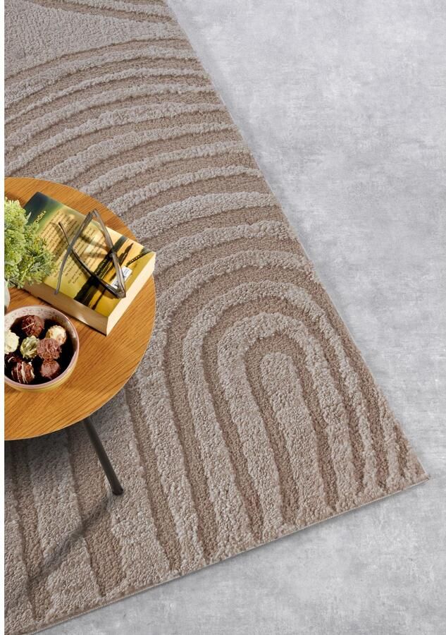 ELLE DECORATION Design-vloerkleed Pigment Hoogpolig shaggy loper zacht langpolig modern hoog-laag effect - Foto 3