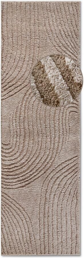 ELLE DECORATION Design-vloerkleed Pigment Hoogpolig shaggy loper zacht langpolig modern hoog-laag effect - Foto 6