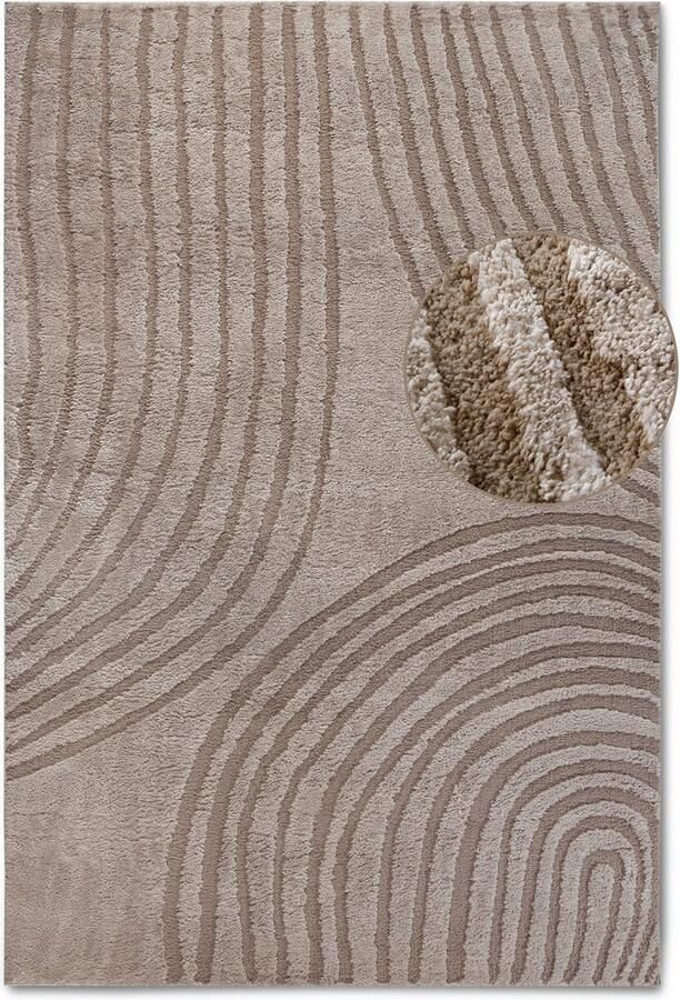 ELLE DECORATION Design-vloerkleed Pigment Hoogpolig shaggy loper zacht langpolig modern hoog-laag effect - Foto 7