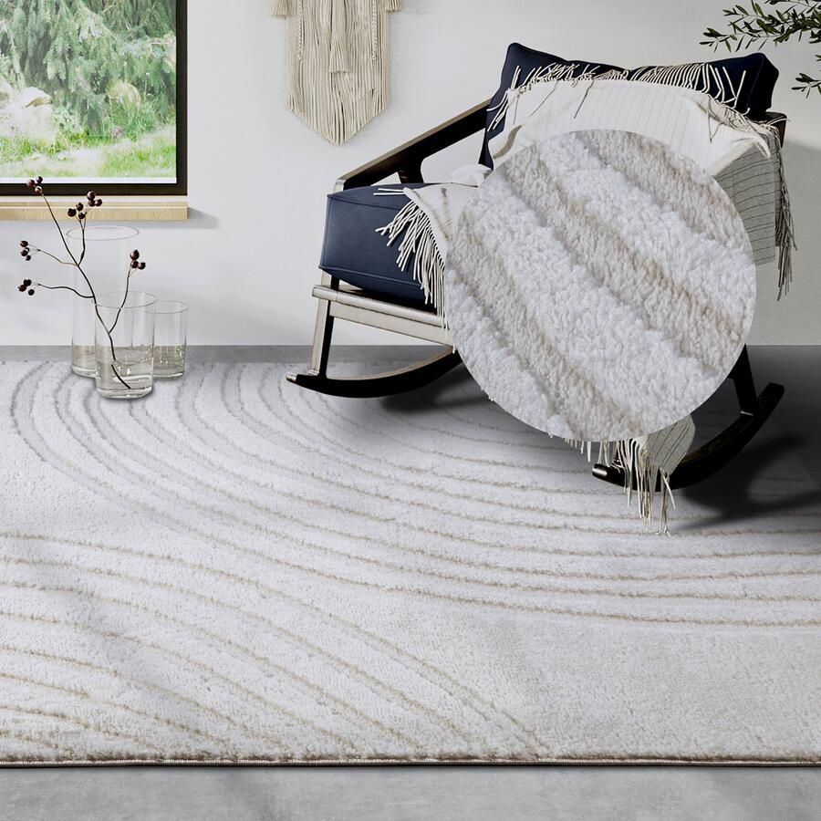 ELLE DECORATION Design-vloerkleed Pigment Hoogpolig shaggy loper zacht langpolig modern hoog-laag effect