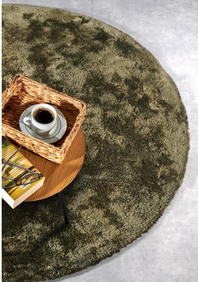 ELLE DECORATION Hoogpolig vloerkleed Calida Lange pool shaggy effen pluizig zacht glanzend modern effen - Foto 6