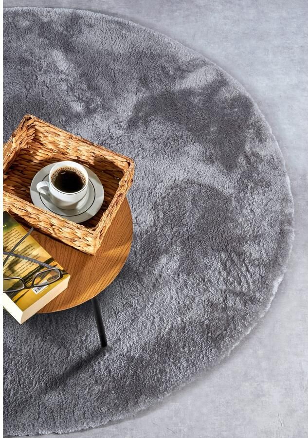 ELLE DECORATION Hoogpolig vloerkleed Calida Lange pool shaggy effen pluizig zacht glanzend modern effen - Foto 4