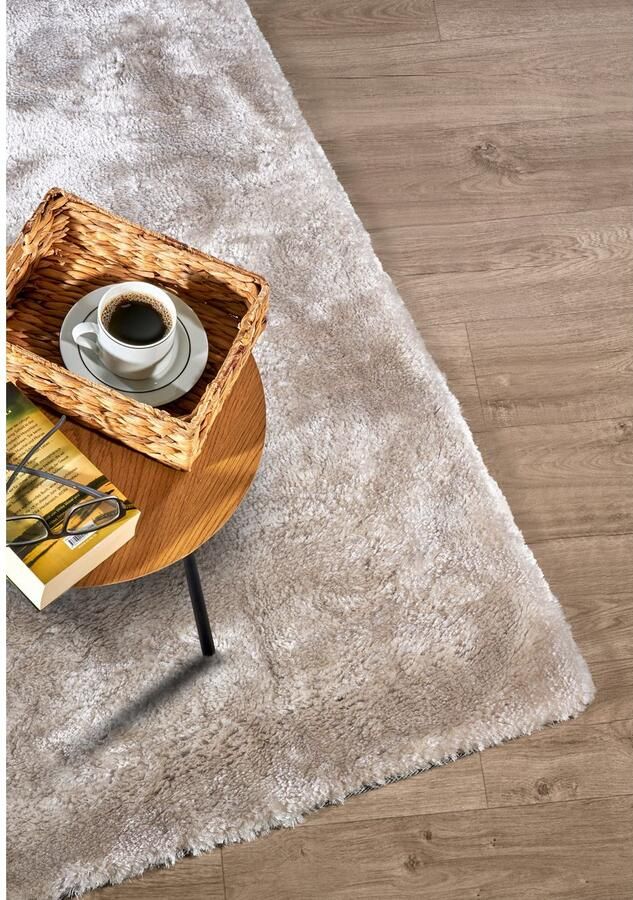 ELLE DECORATION Hoogpolig vloerkleed Calida Lange pool shaggy effen pluizig zacht glanzend modern effen - Foto 3