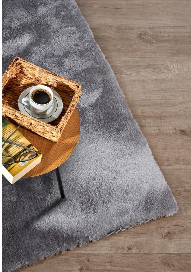 ELLE DECORATION Hoogpolig vloerkleed Calida Lange pool shaggy effen pluizig zacht glanzend modern effen - Foto 2