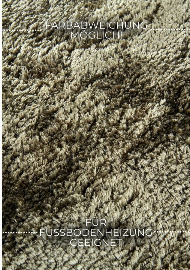 ELLE DECORATION Hoogpolig vloerkleed Calida Lange pool shaggy effen pluizig zacht glanzend modern effen - Foto 3