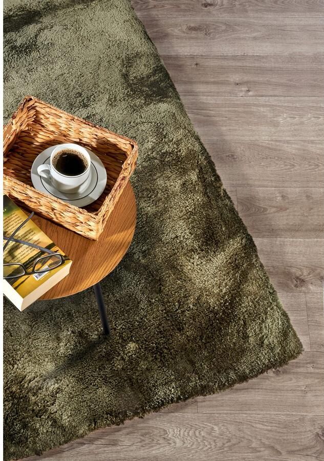 ELLE DECORATION Hoogpolig vloerkleed Calida Lange pool shaggy effen pluizig zacht glanzend modern effen - Foto 5