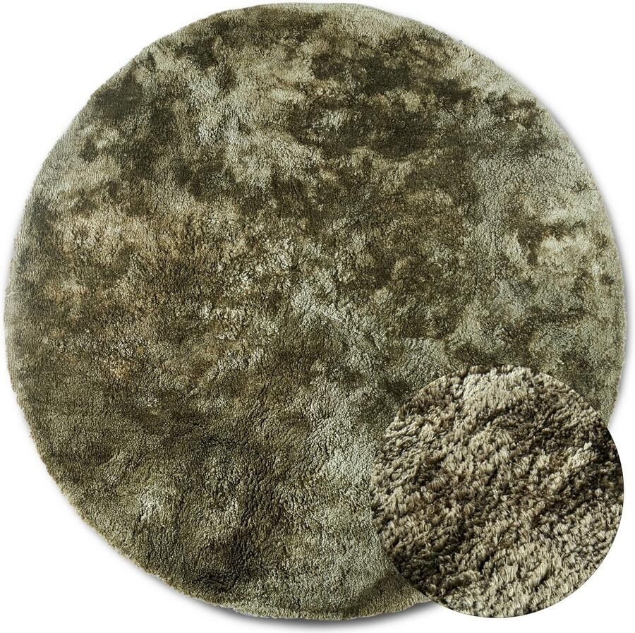 ELLE DECORATION Hoogpolig vloerkleed Calida Lange pool shaggy effen pluizig zacht glanzend modern effen - Foto 2