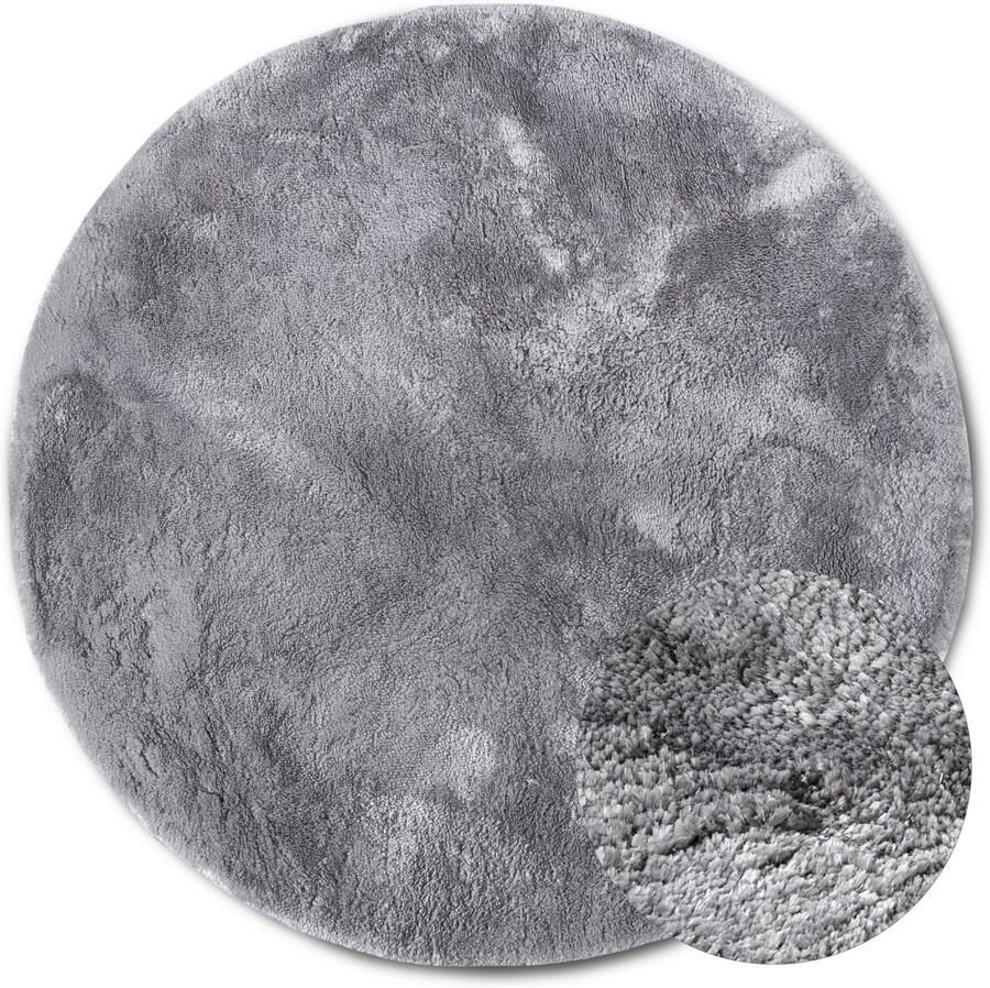 ELLE DECORATION Hoogpolig vloerkleed Calida Lange pool shaggy effen pluizig zacht glanzend modern effen - Foto 3