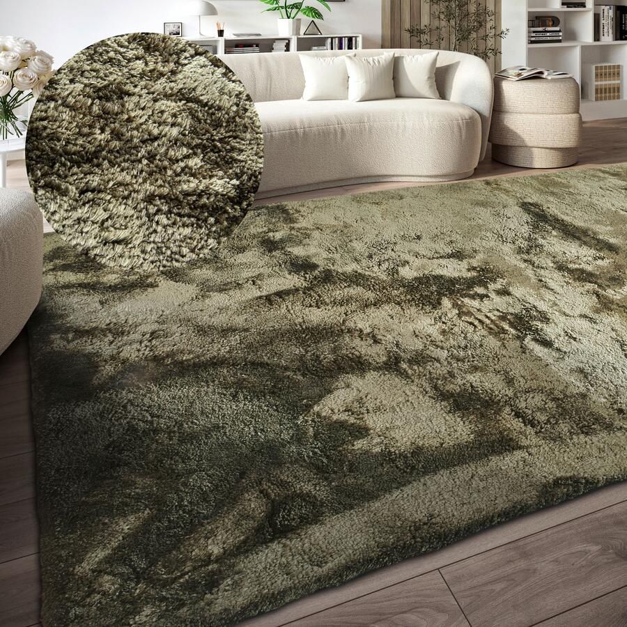 ELLE DECORATION Hoogpolig vloerkleed Calida Lange pool shaggy effen pluizig zacht glanzend modern effen - Foto 2