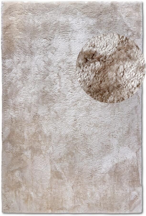 ELLE DECORATION Hoogpolig vloerkleed Calida Lange pool shaggy effen pluizig zacht glanzend modern effen - Foto 9