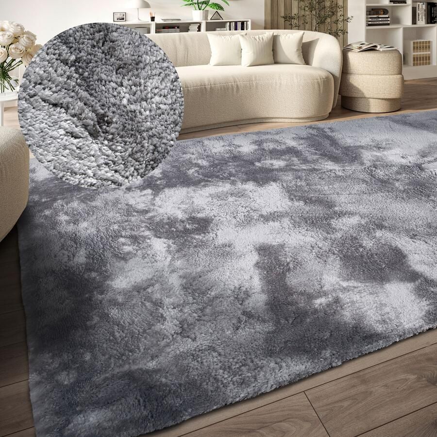 ELLE DECORATION Hoogpolig vloerkleed Calida Lange pool shaggy effen pluizig zacht glanzend modern effen