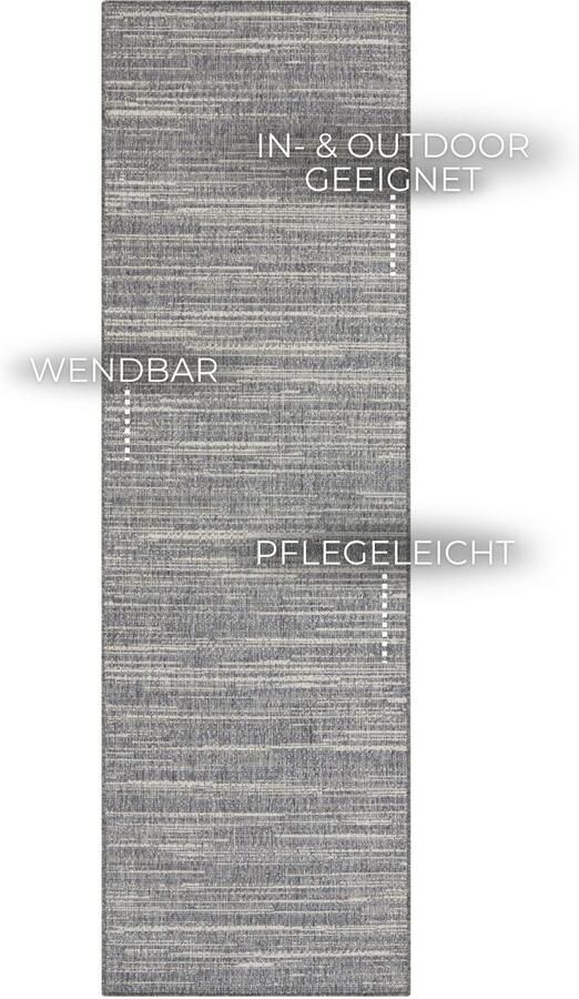 ELLE DECORATION Vloerkleed Mèlange tweezijdig tapijt Vlakweefsel In-& Outdoor Modern tweezijdig balkon woonkamer - Foto 9