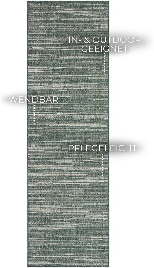 ELLE DECORATION Vloerkleed Mèlange tweezijdig tapijt Vlakweefsel In-& Outdoor Modern tweezijdig balkon woonkamer - Foto 9