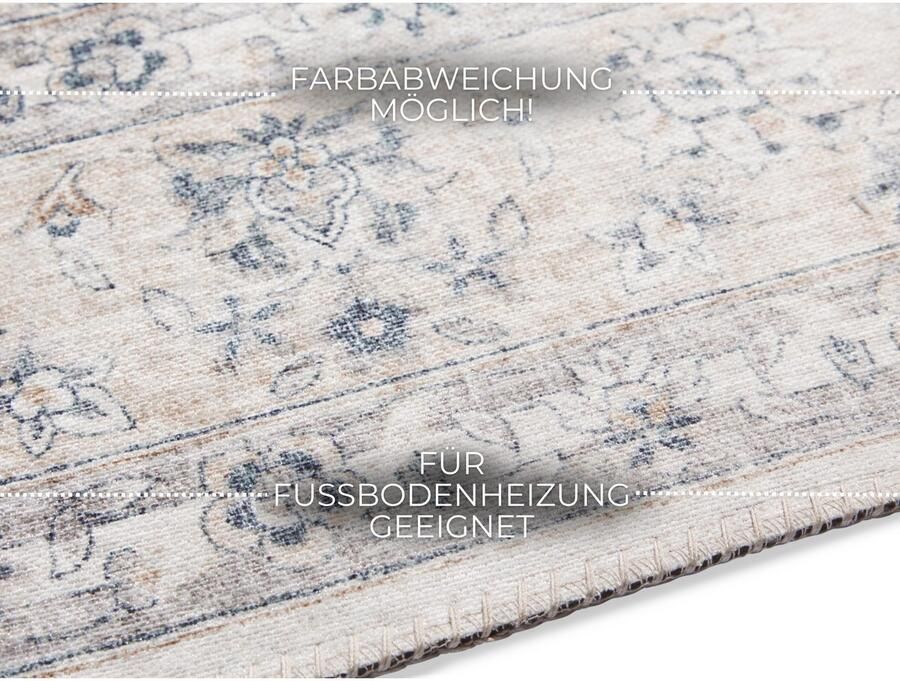 ELLE DECORATION Vloerkleed Nain Oosters loper kortpolig woonkamer slaapkamer vintage-look - Foto 3