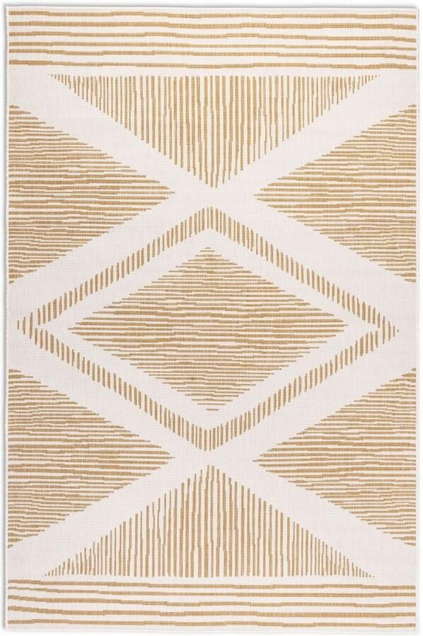 ELLE DECORATION Vloerkleed Rhombus In- en Outdoor Vlakweefsel binnen- en buitengebruik modern omkeerbaar tapijt balkon woonkamer - Foto 6