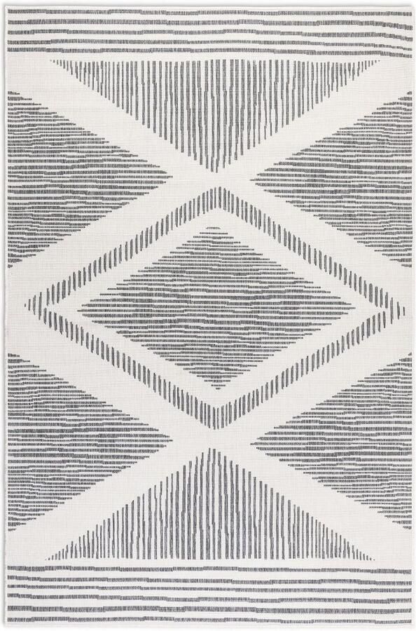 ELLE DECORATION Vloerkleed Rhombus In- en Outdoor Vlakweefsel binnen- en buitengebruik modern omkeerbaar tapijt balkon woonkamer - Foto 6