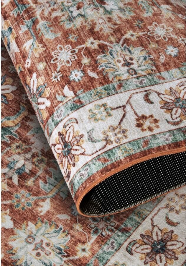 ELLE DECORATION Vloerkleed Saveh Kortpolig antislip vintage klassiek woonkamer gang - Foto 5