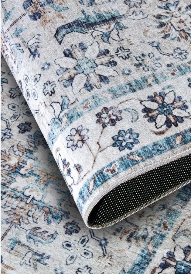 ELLE DECORATION Vloerkleed Saveh Kortpolig antislip vintage klassiek woonkamer gang - Foto 6