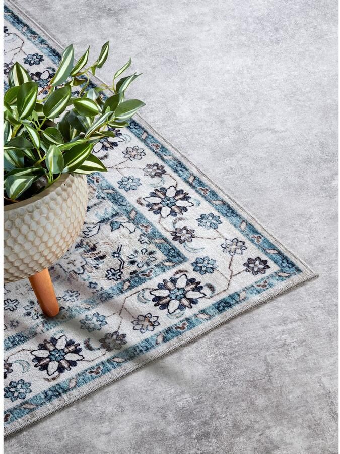 ELLE DECORATION Vloerkleed Saveh Kortpolig antislip vintage klassiek woonkamer gang - Foto 3