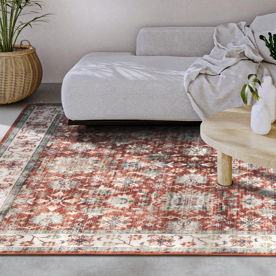 ELLE DECORATION Vloerkleed Saveh Kortpolig antislip vintage klassiek woonkamer gang - Foto 2