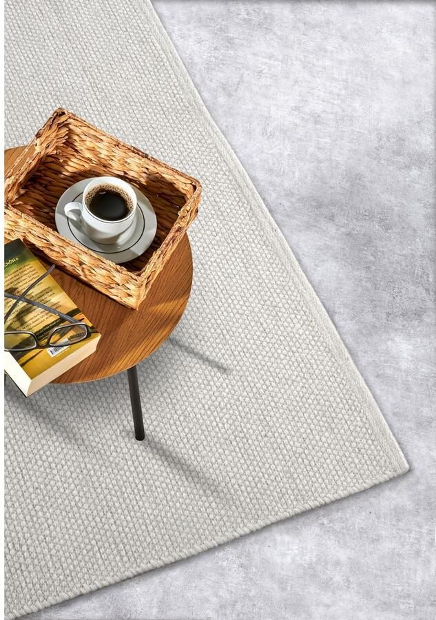 ELLE DECORATION Wollen kleed Pradesh Handgeweven wol natuur loper woonkamer slaapkamer Scandi - Foto 3