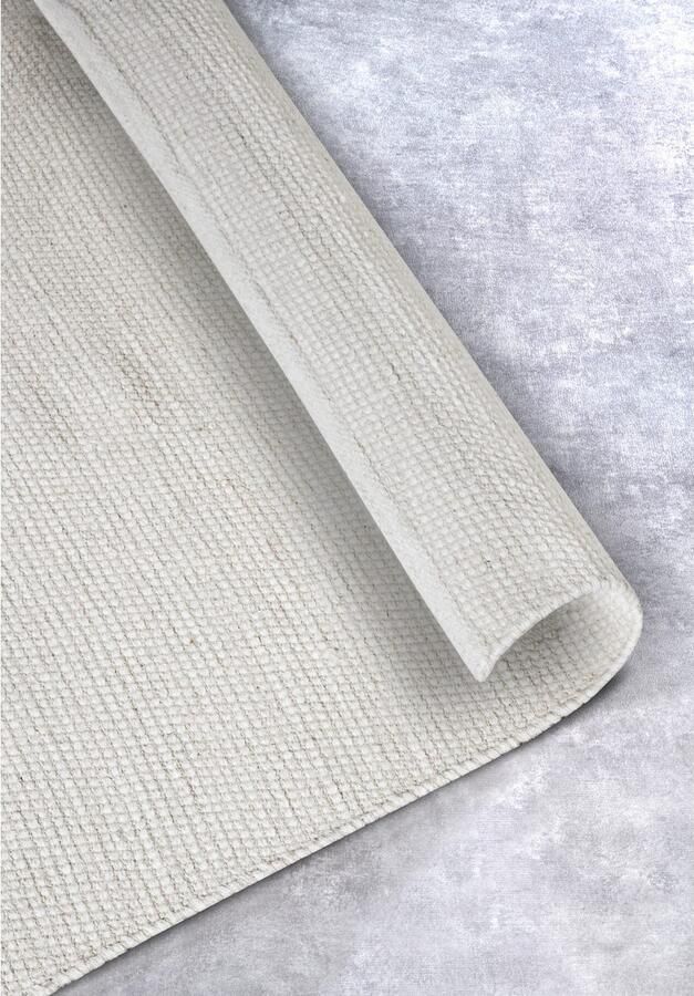 ELLE DECORATION Wollen kleed Pradesh Handgeweven wol natuur loper woonkamer slaapkamer Scandi - Foto 6