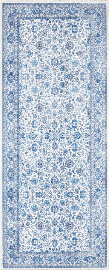 Elle Decoration Oosters vloerkleed Maschad saffierblauw 80x200 cm - Foto 5