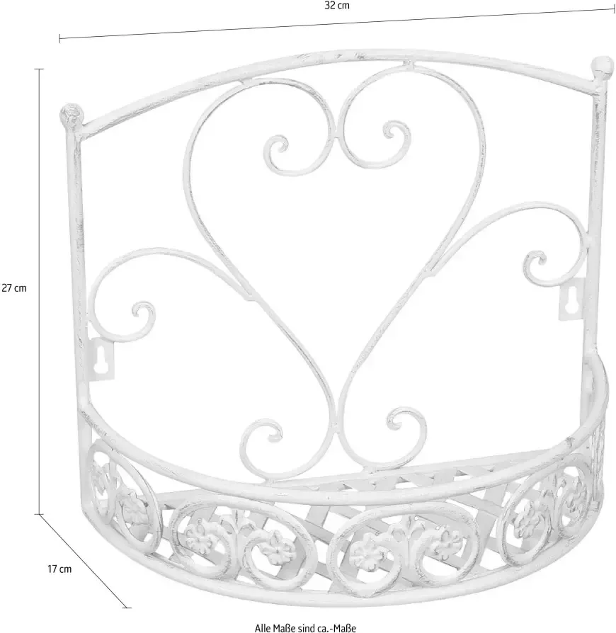 Ambiente Haus Decoratief wandrek voor decoratie planten geschikt voor buiten - Foto 2