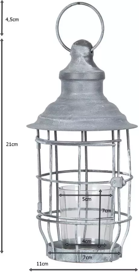 Ambiente Haus Wandkaarsenhouder Lantaarn om op te hangen (1 stuk)