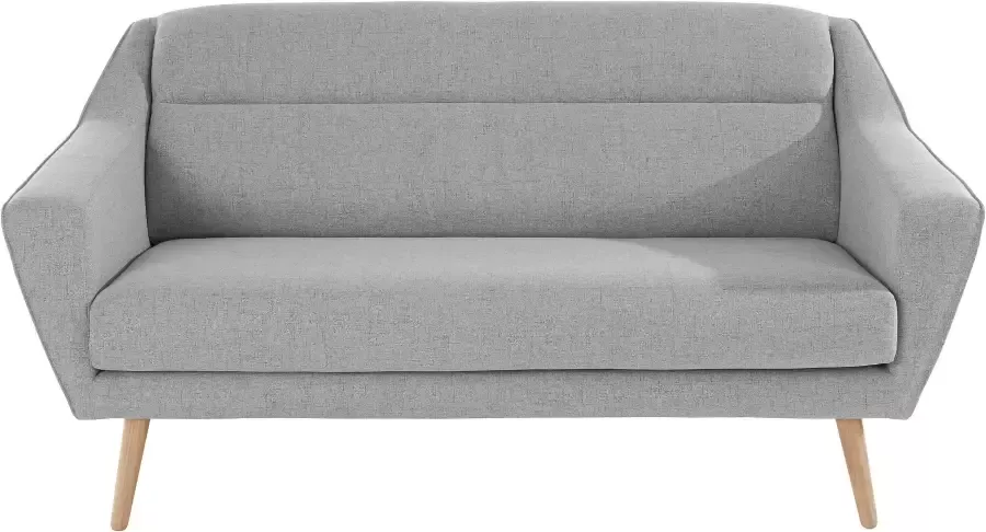 Andas 2-zitsbank Bille met naad in het rugkussen en eikenhouten poten design by morten georgsen - Foto 8
