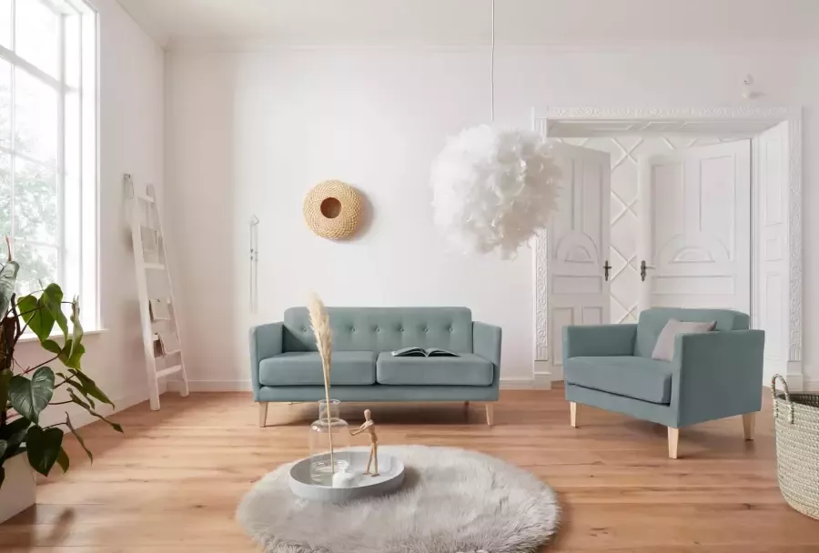 Andas 2-zitsbank Raadal in rechtlijnige scandinavische look design by morten georgsen - Foto 1