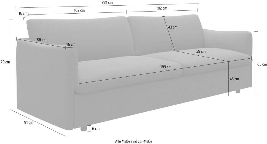 Andas 3-zitsbank IMATRA in aantrekkelijk design verschillende combinaties bankstellen beschikbaar - Foto 5