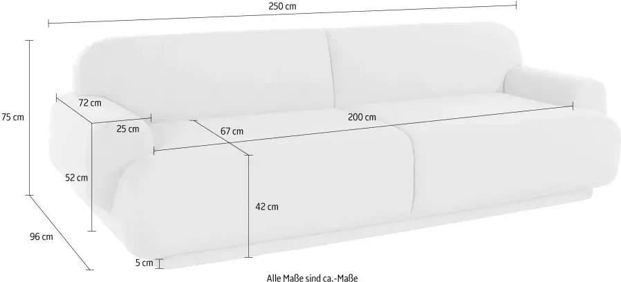 Andas 3-zitsbank Norrila Voet in de kleur van de bekleding - Foto 4