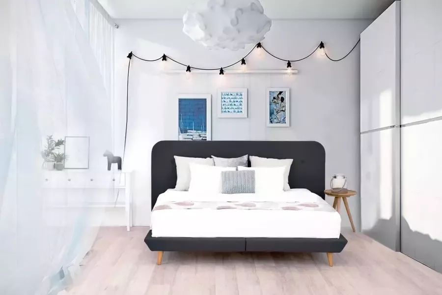 Andas Boxspring Premium Stiksels met capitonnage incl. topmatras