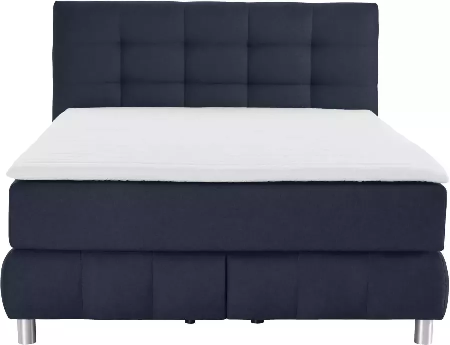 Andas Boxspring Salo XXL in fluwelige look of structuurstof 6 breedten in extra lang 220 cm 4 hardheden - Foto 2