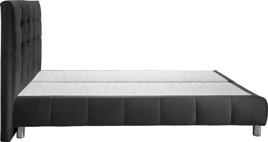 Andas Boxspring Salo XXL in fluwelige look of structuurstof 6 breedten in extra lang 220 cm 4 hardheden - Foto 6